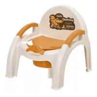 Center Web - Pelela Bacinilla Portatil Infantil Con Espaldar Marron