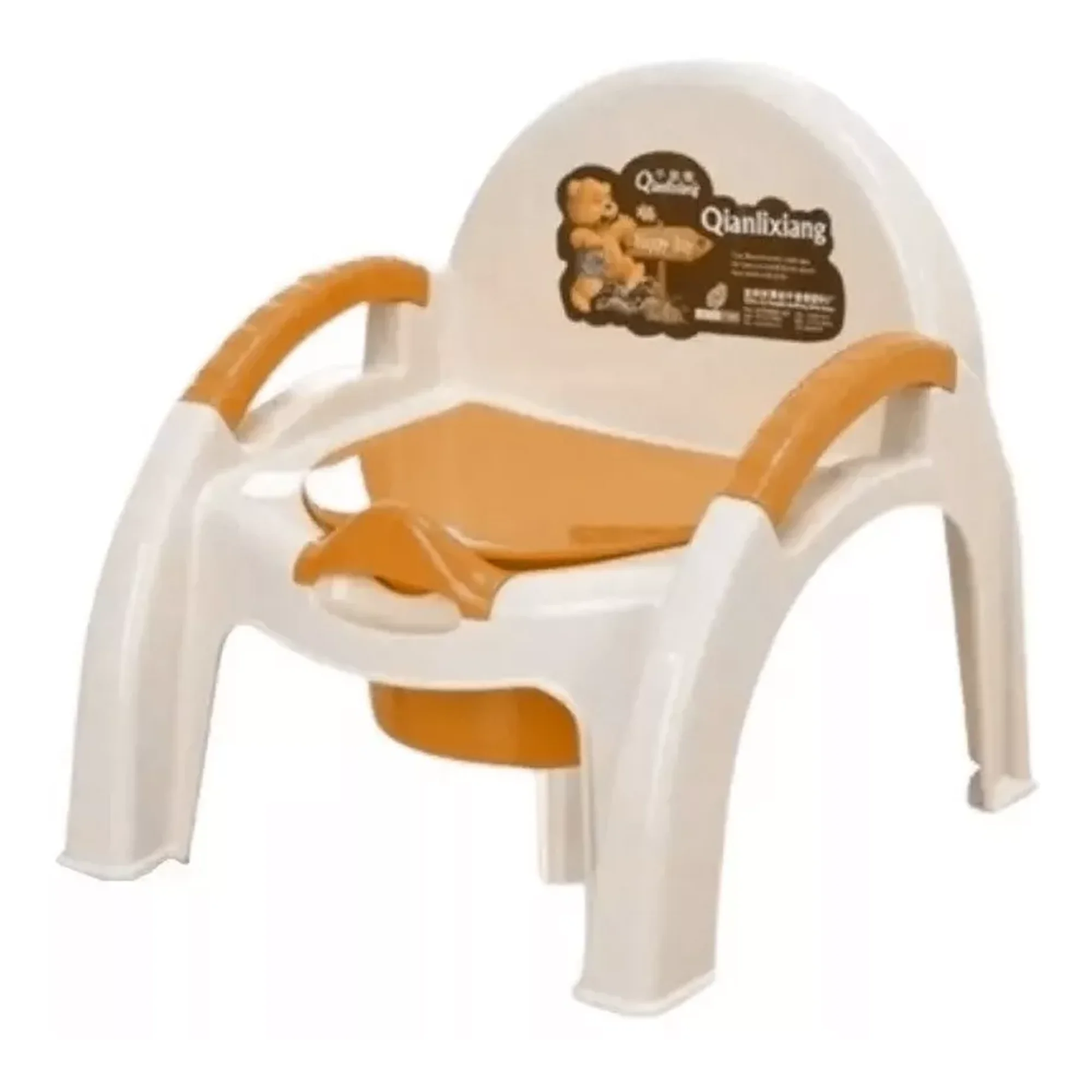 Center Web - Pelela Bacinilla Portatil Infantil Con Espaldar Marron