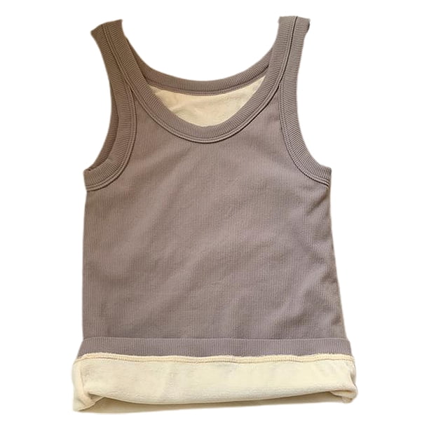 Ropa interior térmica para mujer, camiseta sin mangas, chaleco de capa base cálido