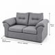 thumbnail image 5 of Sofa Laos 2 cuerpos Tela Burdeo, 5 of 5