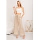thumbnail image 1 of Pantalon Palazzo Mujer Verano Casual Pretina Alta Linea 3009, 1 of 4
