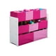 thumbnail image 3 of Organizador infantil extra grande rosado y fuccia de 9 contenedores Delta Children, 3 of 5