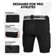 thumbnail image 3 of Cinturón protector de fútbol americano Penveer AXL con 5 almohadillas y bolsillo para protector - Negro, 3 of 6