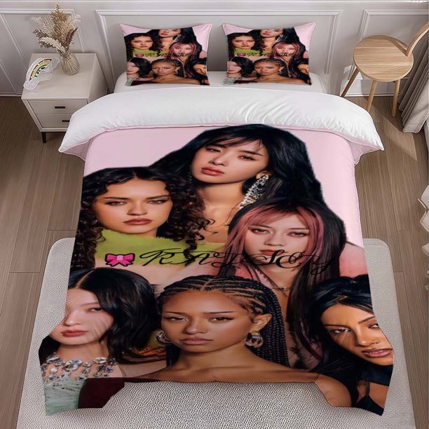 RAISY Artistic Photos of Six Women Themed Bedding Set Duvet Cover and Pillowcase Set