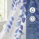 thumbnail image 4 of Conjuntos de Cortina de Ducha con Estampado de Plantas REGALWOVEN, Ganchos Incluidos, Lavable a Máquina, Cortina Impermeable para Baño Azul 71"W x 71"L, 4 of 7