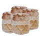 thumbnail image 4 of 4 piezas antideslizante silla pierna protectores de piso gorras calcetines de tela de color caqui, 4 of 5