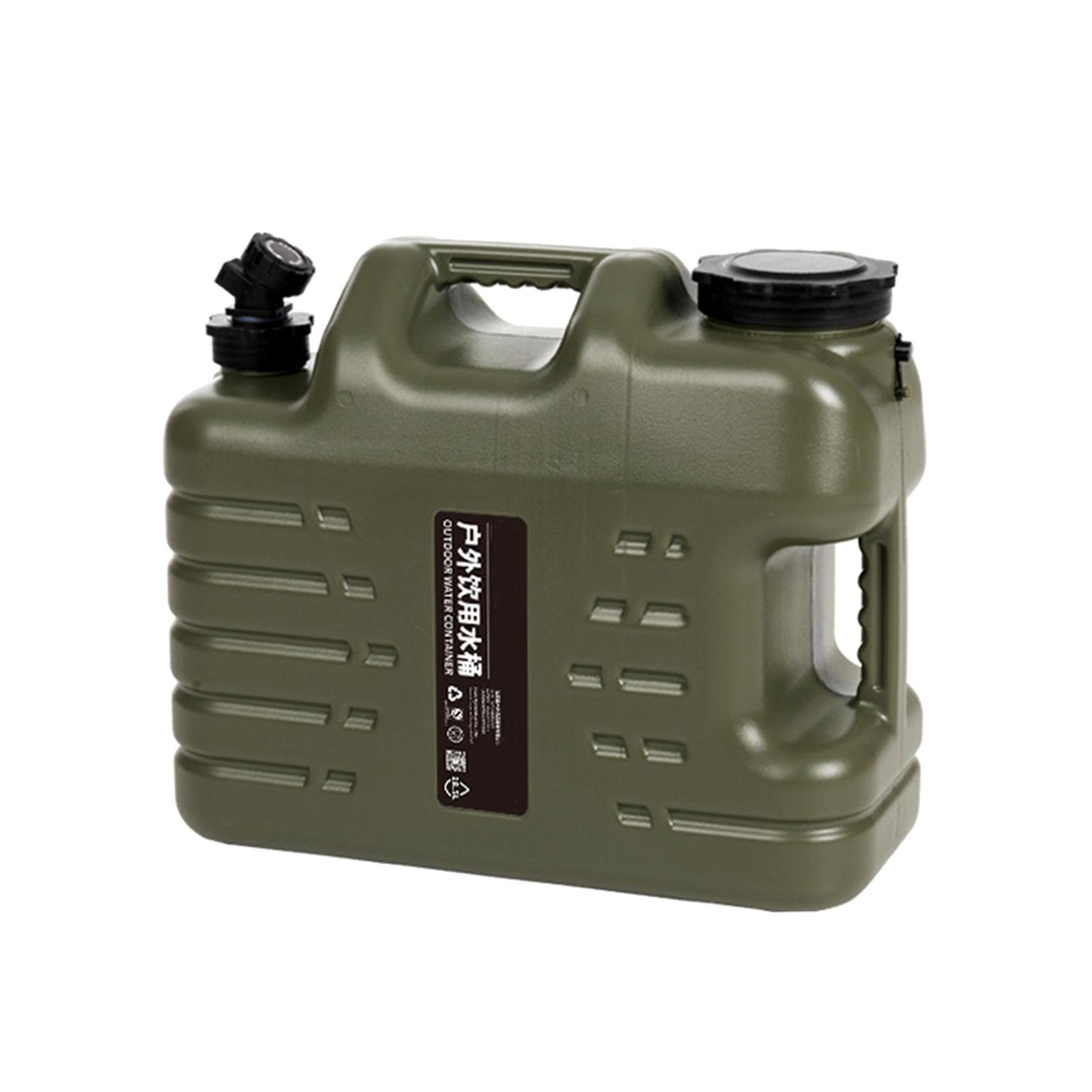 Ioensy - Almacenamiento De Agua Portátil Contenedor De Agua Portador Camping Senderismo Verde 18.5L