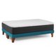 thumbnail image 3 of Cama Europea New Top Colchon Resortes 23 Cm 2 Plazas Base Dividida Tela Velvet Azul Petroleo, 3 of 8