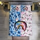 thumbnail image 2 of Blue Pink Rainbow Bape Shake Camo Comforter Set Soft 3 Pcs Twin Bedding Sets Thicken for All Season, 2 of 5