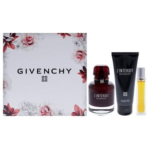 Linterdit De Givenchy Para Mujer - Set De Regalo Edp Rouge Spray, Edp Spray, Cuerpo Milk
