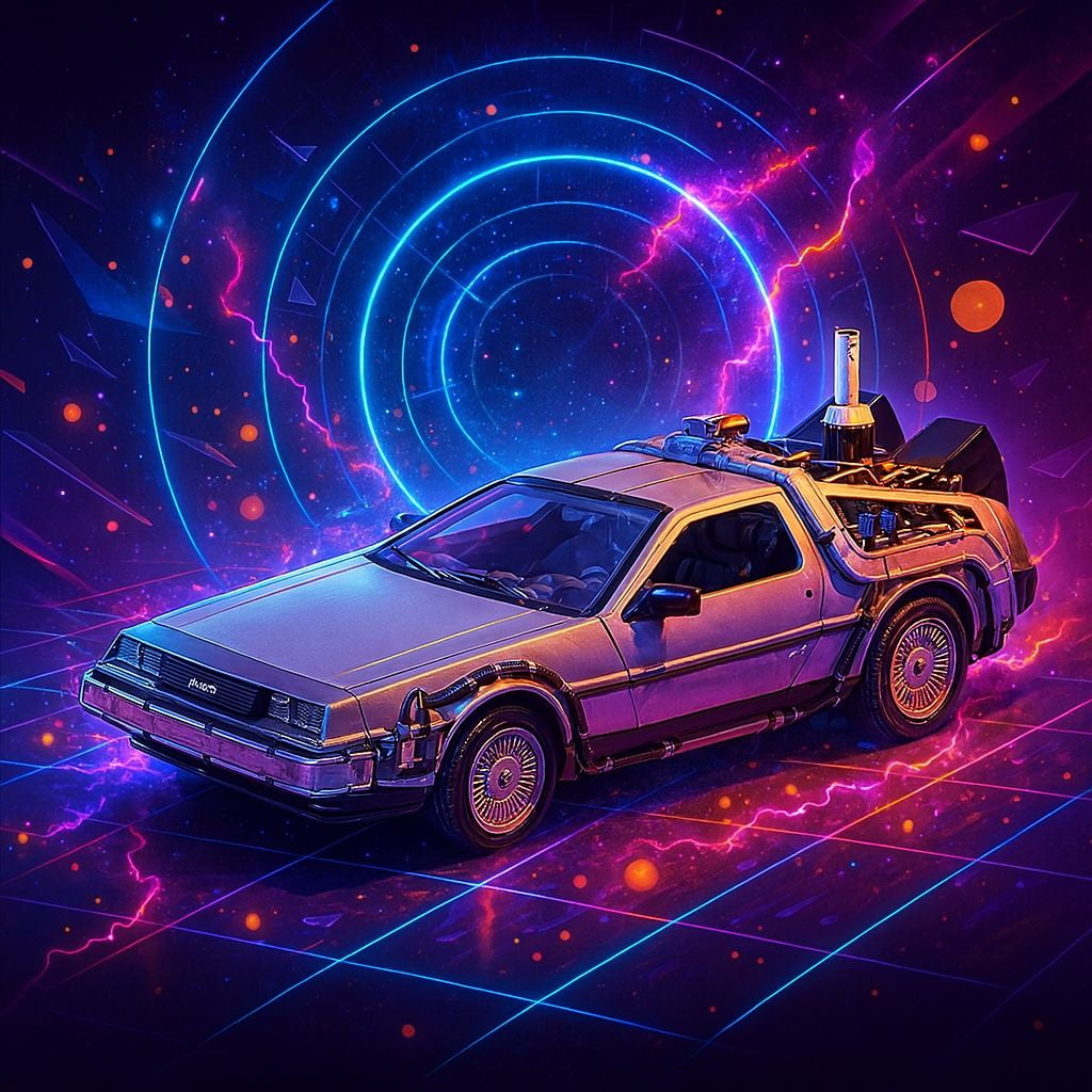 Toyng - Back To The Future Ii Delorean Escala 1:24 - Welly