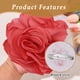 thumbnail image 3 of Broche elegante de moda con borde quemado, alfiler de flor para traje de mujer, ropa profesional, adornos de ramillete hechos a mano., 3 of 5