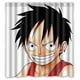 thumbnail image 1 of Cortina de ducha de una pieza con dibujos animados de anime, juego de cortina de baño con ganchos, tamaño 66 x 72 pulgadas, 1 of 3