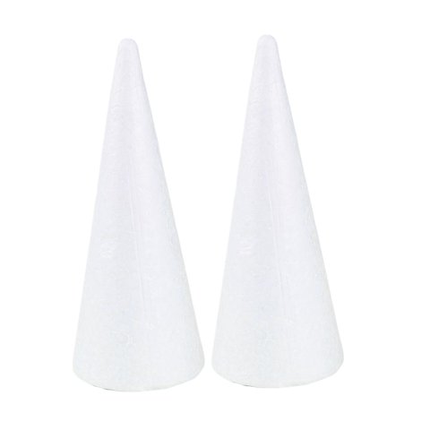 Magideal - Árbol De Navidad Artesanal Con Cono De Espuma Para Niños En La Iglesia, Preescolar Y Jardín De Infantes. 350Mm 2 Piezas