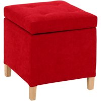 Máxima Design - Pouf Baúl Rucato Rojo Altea 46X46X50 Cm