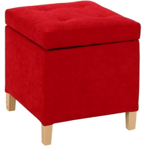 Máxima Design - Pouf Baúl Rucato Rojo Altea 46X46X50 Cm