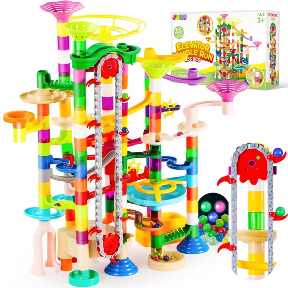 Juguete Joyin de Marble Run, 236 unidades, con elevador motorizado y 30 canicas