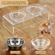 thumbnail image 4 of Cuencos elevados de acrílico para perros y gatos con 4 cuencos Feoyoho, 4 of 8