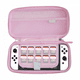 thumbnail image 4 of Funda protectora rígida para Nintendo Switch modelo OLED - Bolsa de almacenamiento portátil de viaje con funda duradera compatible con la consola NS Switch-Rosa, 4 of 6