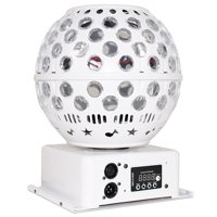 Genérico - Bola Cristal Giratoria Led Sonido Estroboscópica Fiesta Lau