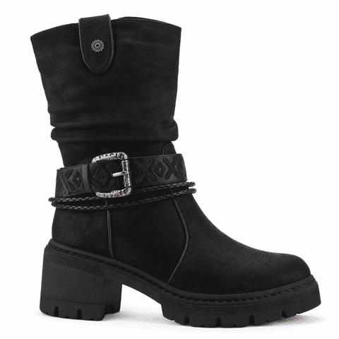 Botin Negro Mujer Casual Chalada Terra