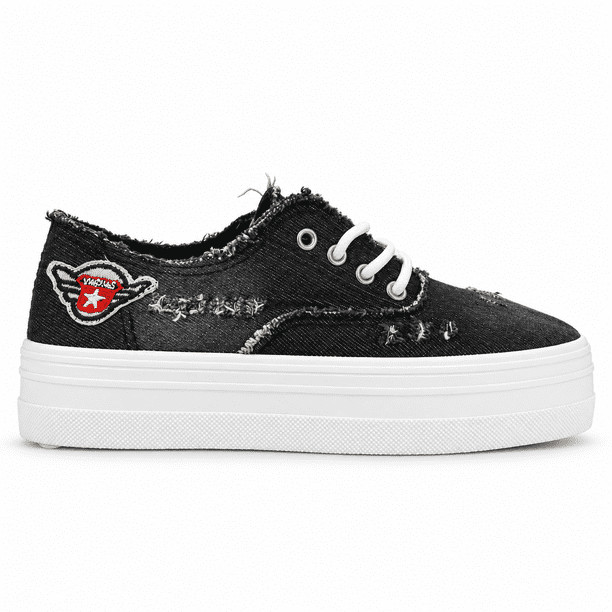Zapatilla Negro Mujer Urbano Chalada Field