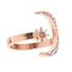 thumbnail image 1 of Anillo De Luna Creciente Elegante Anillo De Dedo De Estrella De Luna Abierta Para Ni?as En Oro Rosa, 1 of 5