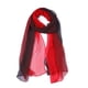 thumbnail image 1 of INSPIRE CHIC Bufanda de Mujer Chiffon Sedosa Color Gradiente Ligera Larga Envoltura Chal Rojo Negro, 1 of 7