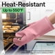 thumbnail image 5 of Guantes de horno GORILLA GRIP 32x21 cm 550 °F (289 °C) Rosa, 5 of 9