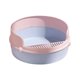 thumbnail image 3 of Bandeja De Arena Para Mascotas Dise?o Circular Fácil De Limpiar Extraíble Para Gatito Conejito Rosa, 3 of 5