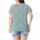thumbnail image 3 of GRACIA Y GRANDEZA Blusas de Chifón con Cuello de Ojal y Mangas Cortas Acampanadas para Mujer Talla Grande 4X Verde Oscuro, 3 of 6