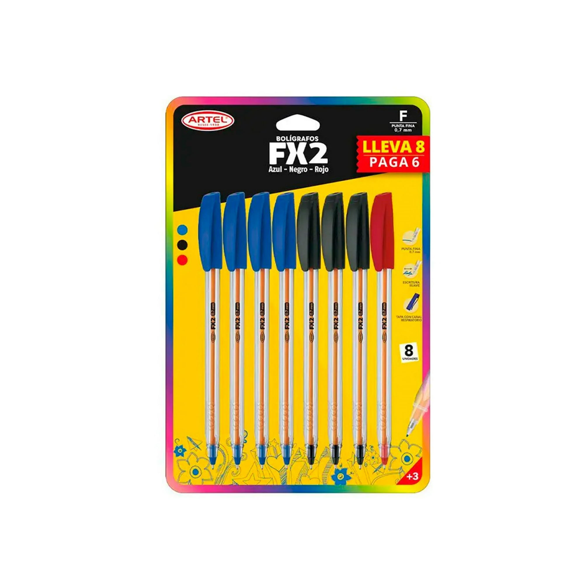 Bl.bol Artel Fx 0.7mm Pague 6 Lleve 8u