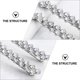 thumbnail image 3 of Xiao Hua 2 Pares de Pinzas de Cabello de Cristal, Pinzas de Cabello con Pedrería Brillante, Pinzas de Cabello Decorativas a la Moda para Mujer (AB rhinestone), 3 of 4