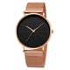 thumbnail image 1 of Stylish Round Quartz Watch with Geo Dial Analog Mesh Strap - Perfect for Men and Women!, 1 of 5