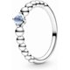 thumbnail image 1 of Anillo Pandora March Aqua Blue Beaded, 1 of 2