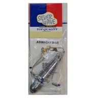 Silver Wave - Armada Mar Fondo 90 Gr 2 Rotores 2 Anzuelos Plomo Nylon 0.50