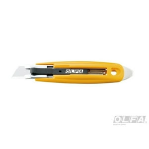 Olfa - Cuchillo De Seguridad Auto-Retráctil Y Cortador De Cinta Sk-9