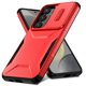 thumbnail image 4 of Funda Resistente para Samsung Galaxy S25 5G con Tapa Deslizante y Protección Militar Rojo, 4 of 6