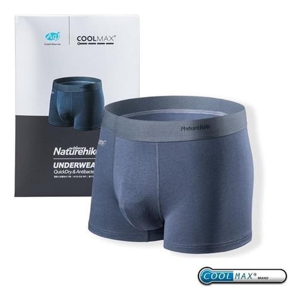 Calzoncillo Naturehike Antibacterial Fibra De Plata Deportes azul marino XL