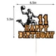 thumbnail image 2 of Fiesta de feliz cumpleaños T11 con temática de baloncesto Cake Topper, 2 of 8