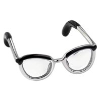 Ioensy - Mini Anillo De Gafas De Moda, Joyería De Anillo Abierto Para Regalo De Festival Mujeres Hombres