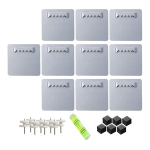 Magideal - Juego De Perchas Para Cuadros, Soporte Para Paneles De Yeso, Decoración, Soporte Multifunción, Piezas De Hardware, Herramientas Para Pinturas, Relojes 10 Piezas