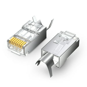 Ugreen - Conector Rj-45 Blindado 10Un (Bag) Cat6A 1000Mbps Nw1