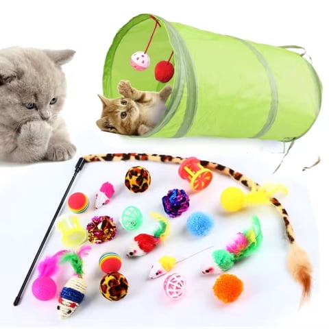 Genérico - Set De 21 Juguetes Gatos, Raton, Anti Estrés, Bolas Y Otros