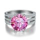 thumbnail image 3 of Anillos de Boda de Moissanita de 5 Uds para Mujer Color D Claridad VVS1 Anillos de Diamante de Plata Esterlina Anillos de Compromiso de Moissanita Azul/morado/rosa con Certificado, 3 of 9