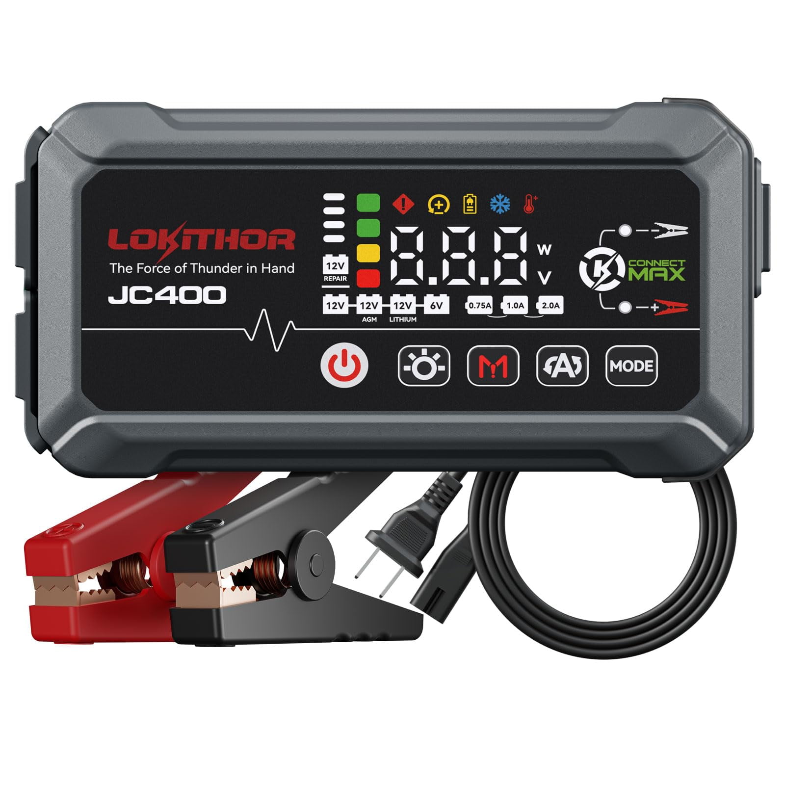Cargador De Baterías Y Arrancador Lokithor Jc400 2500a 12v