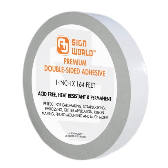 Cinta de Doble Cara AJ Sign World 2,5 cm x 50 m (Rollo)