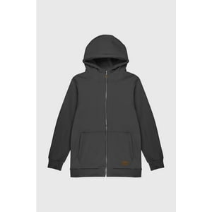 Polerón Zipper Classic Gris Oscuro Hombre Falcone