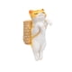 thumbnail image 1 of Estatua Colgante De Gato, Práctico Adorno De Tanque De Acuario Para Balcón, Valla, Maceta, Gato Naranja, 1 of 3