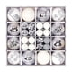 thumbnail image 4 of Juego De 44 Adornos De Bolas Navideñas DIY Para Aniversario, Oficina, Restaurante, Color Blanco Plateado, 4 of 5